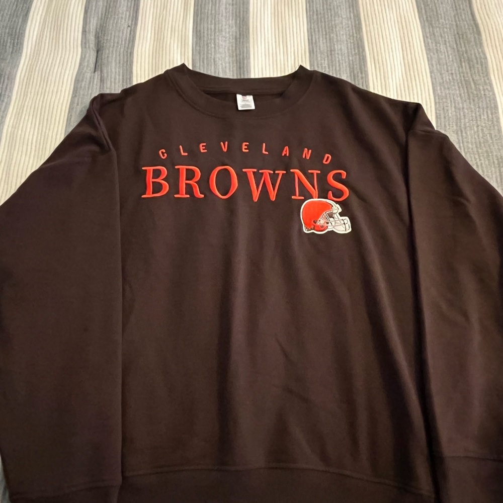 Cleveland Browns Women’s Brown lightweight Sweatshirt